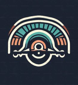Abstraktes Retro